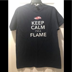 Liberty Flames Navy Blue T-shirt Size Medium